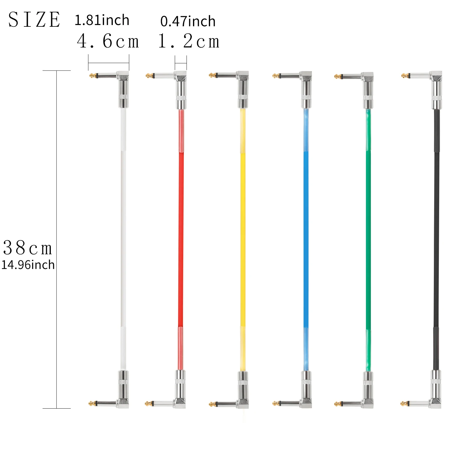 GT-140 Effect Pedal Cables Electric Guitar Patch Cable Low Noise Transmission Effects Pedal Connection Cable for Guitar Performa