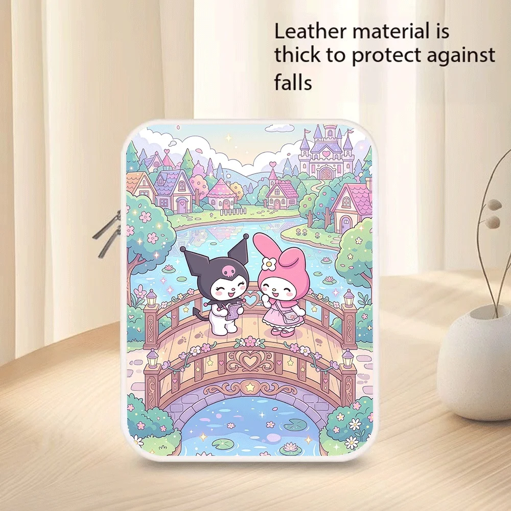 

Cartoon Storage Bag Hello Kitty Kuromi My Melody10 11 12 13 14 15 Inch Pu Tablet Bag Laptop Sleeve Bag for Macbook Holiday Gift