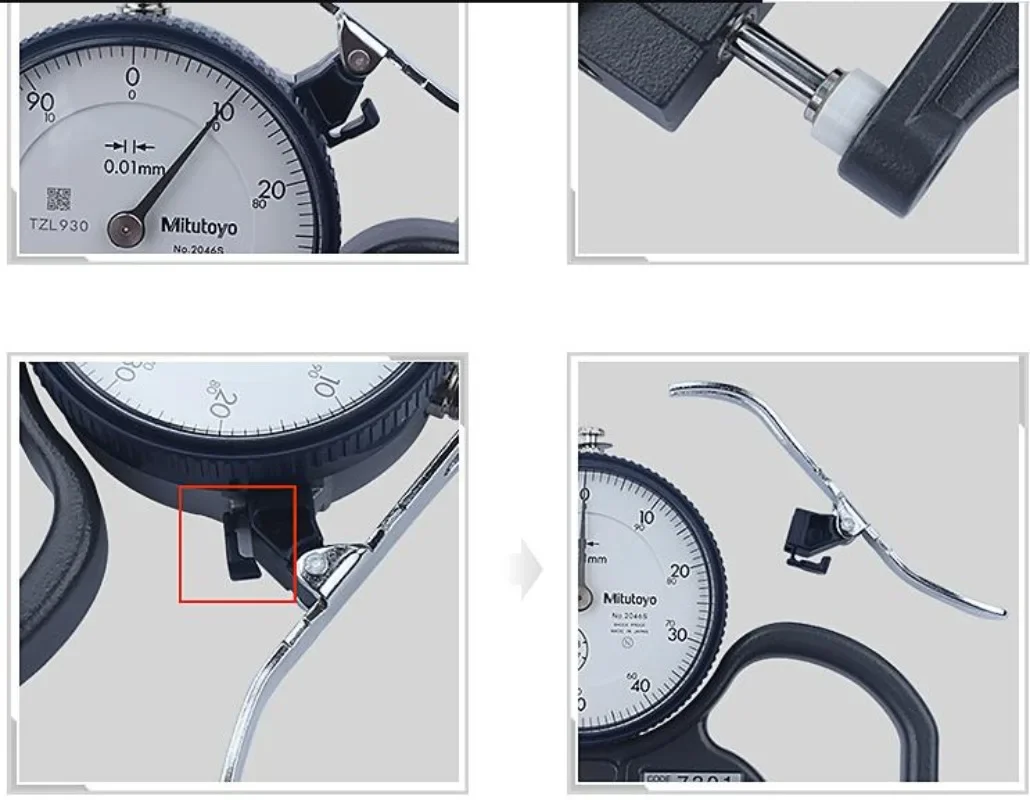 Imagem -04 - Mitutoyo Bigorna Plana Espessura Gages 7301a Gama 010 mm 001 mm Ponto de Contato Cerâmico