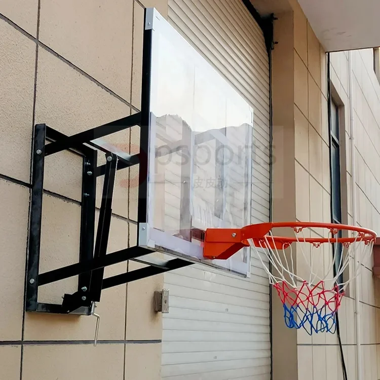 2025, Wandmontage, für den Außenbereich oder drinnen, für Erwachsene, nationaler Standard, gehärtetes Basketballbrett, Rahmen, Basketballkörbe, transparente Tafeln