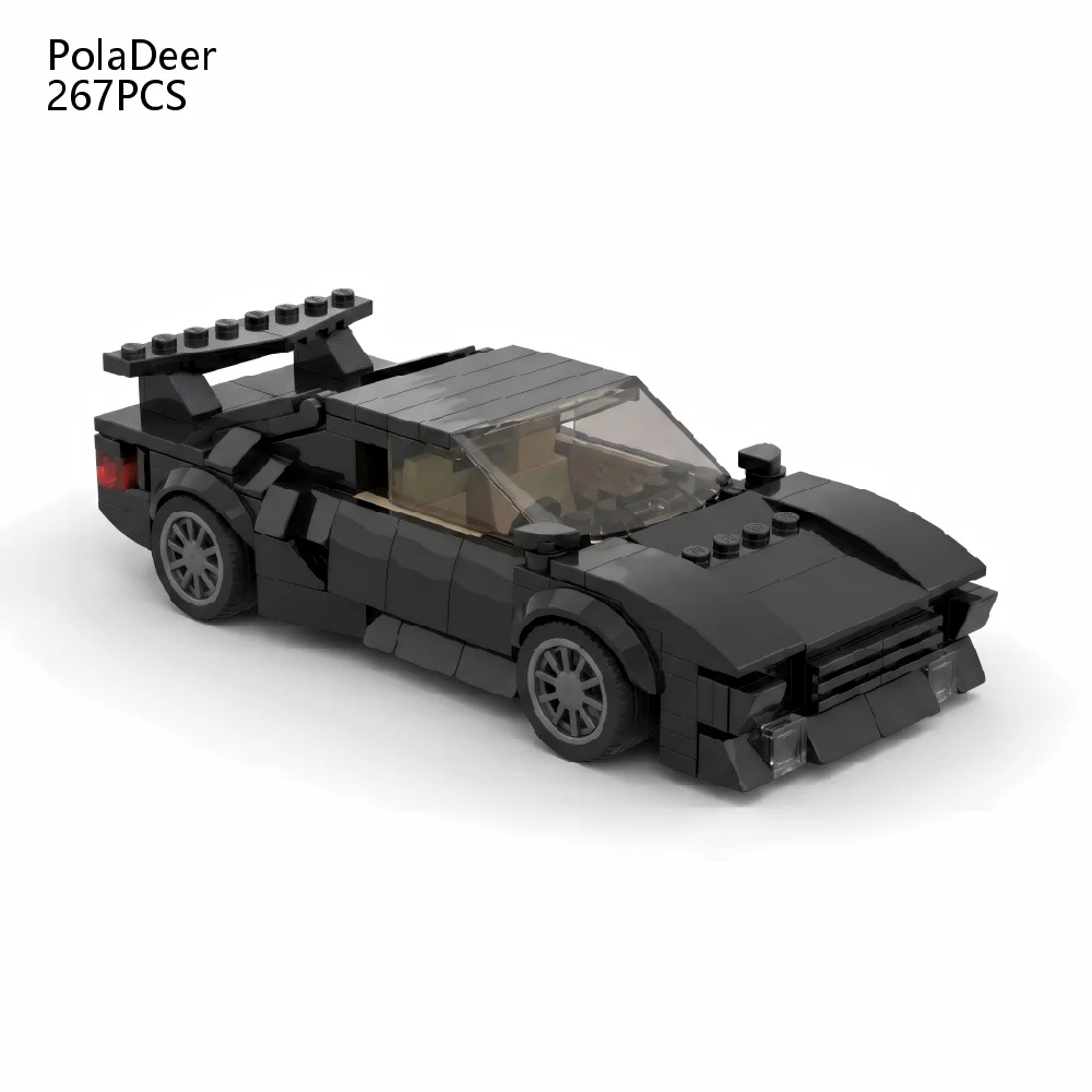 PolaDeer 267-teiliges Passion Series MOC 1986 De Tomaso Pantera Sportwagen GT5S Bausteine Spielzeug Kindergeburtstagsgeschenk – Detail 2