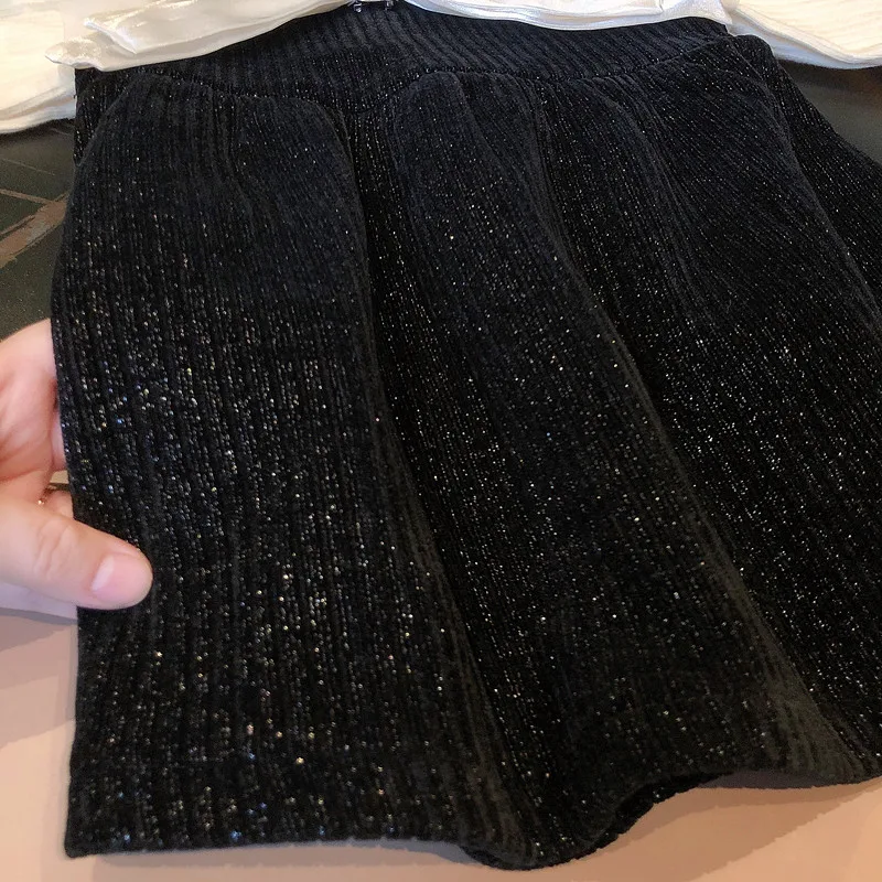 Mädchen Langarm Weiches Tüll-Prinzessinnenkleid Kinder Puffrock Zweiteiliges Innenset Atmungsaktives Bequemes Babykleid Casual – Detail 10