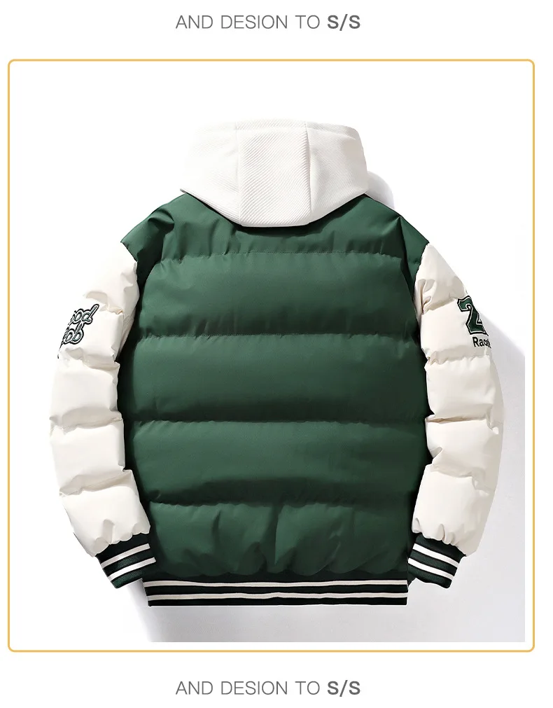 2023 Winter neue hochwertige Baumwolle gepolsterte Jacke Herren Damen große Straßen kleidung Baumwolle gepolsterte Jacke Herren mantel Kleidung – Detail 15
