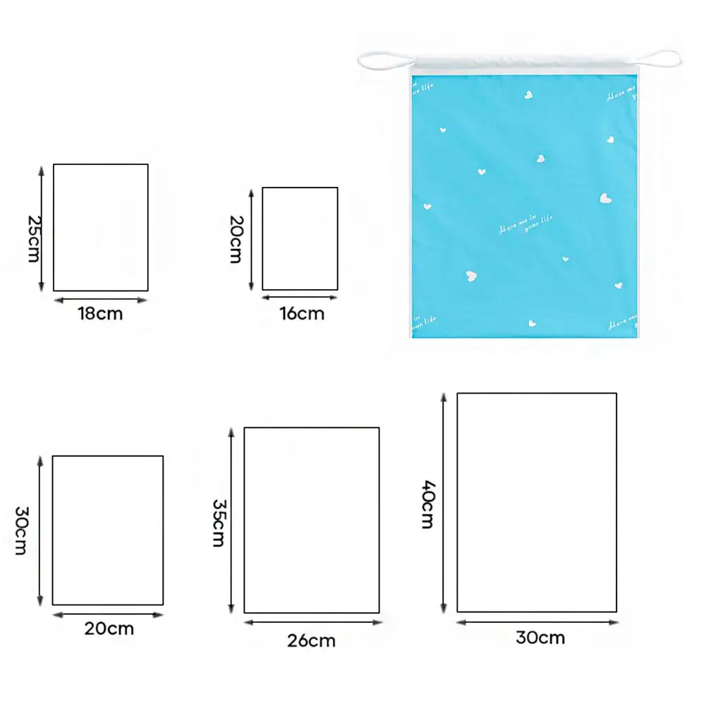 Borsa portaoggetti ecologica con coulisse da viaggio portatile 1PC per articoli vari Borsa per trucco da viaggio Borsa portaoggetti in plastica trasparente impermeabile