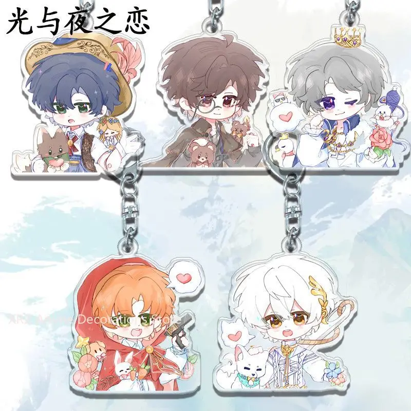 

5 шт., акриловый брелок в стиле аниме «Свет и ночь Чарли», мультяшная автомобильная сумка, подвеска в подарок, милая креативная сумка, очаровательный брелок для друзей, подарки