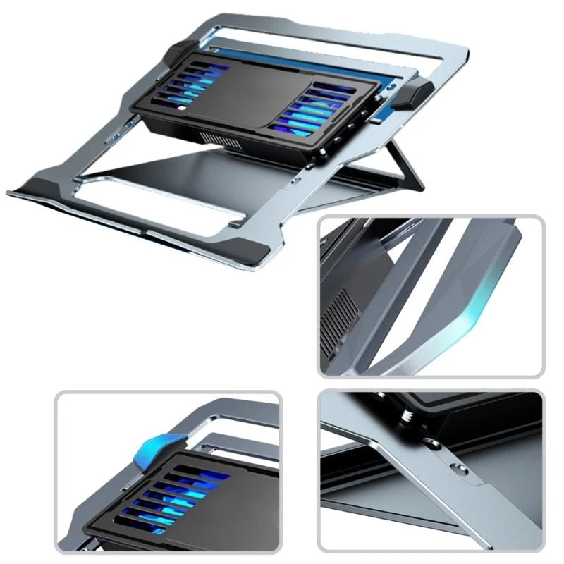 Охлаждающая подушка для ноутбука с тихим вентилятором для компьютерного компьютерного ноутбука игры