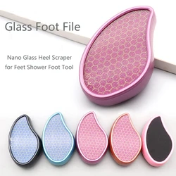 High Quality Nano Glass Heel Scraper Feet Shower Foot Scrubber Pedicure Dead Skin Remover Shower Care CrystalTreat Hair Tools
