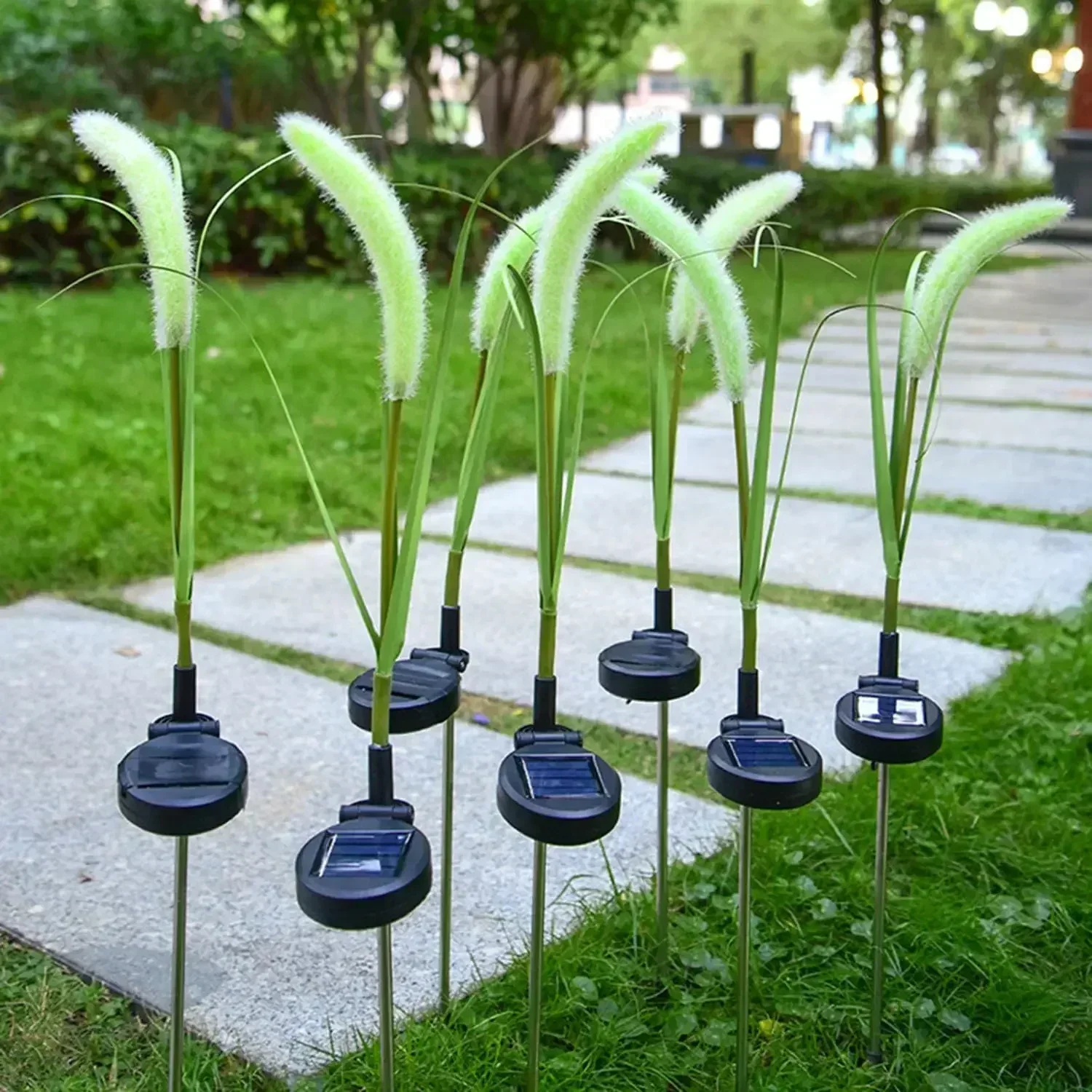 Setaria Viridis Tuin Gazon Licht Zonne-energie LED Gesimuleerde Bloem Buitenlamp Waterdichte Decoratie Binnenplaats Grondverlichting