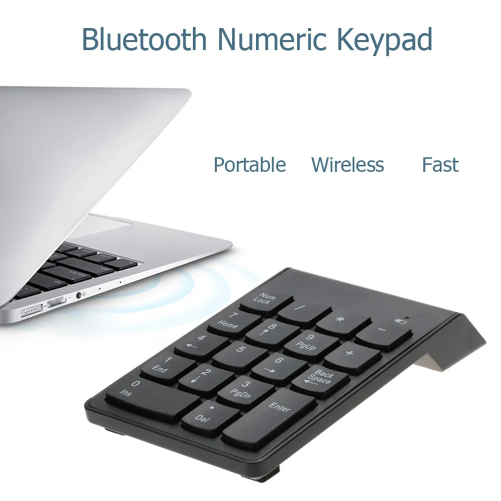 

Numeric Keypad 2.4G 18-Key Mini Number Pad Mechanical Keys For Keyboard Number Pad Pc Laptop Desktop Black