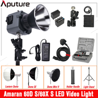 Amaran COB 60x 60D S series Bi-Color LED Video Light Daylight Studio 2700K~6500K 60W Photography Lighting App Control by Aputure