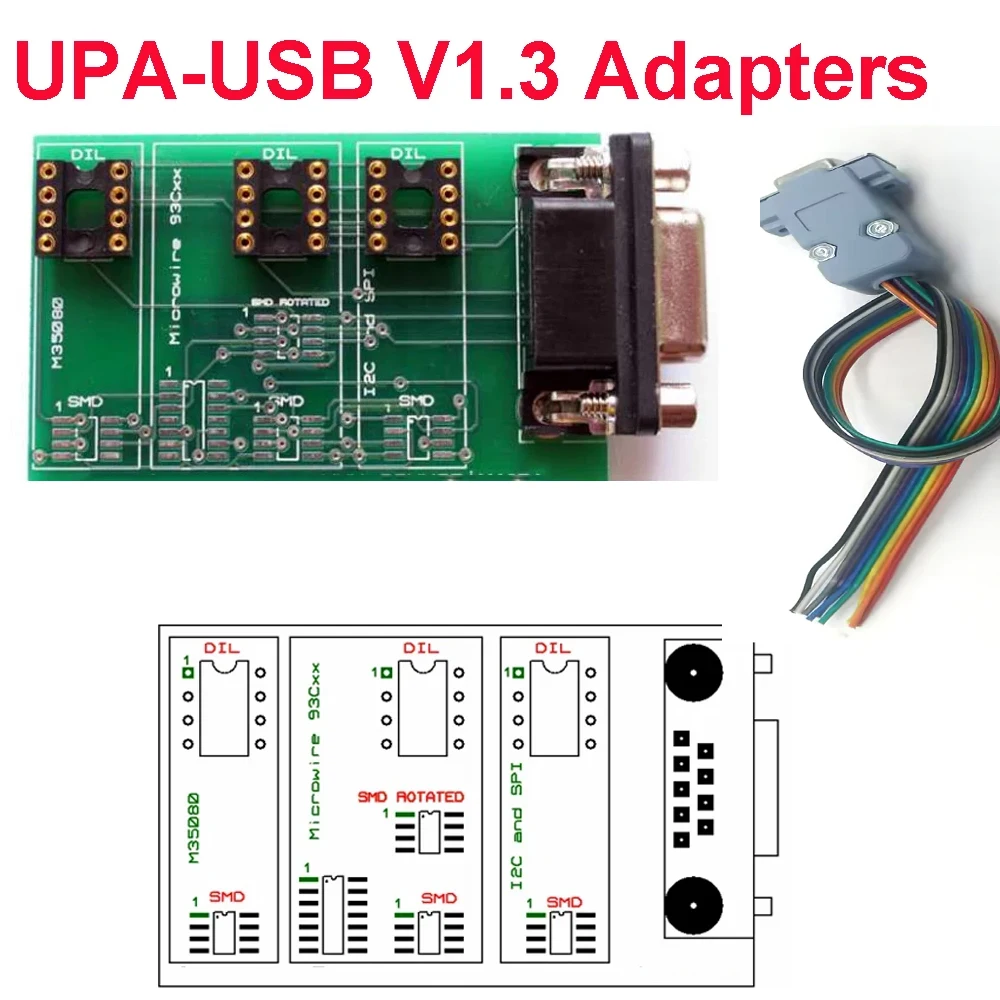 New Version UPA USB 1.3 Test Cable UPA USB Programmer V1.3 Adapter UPA-USB Programmer