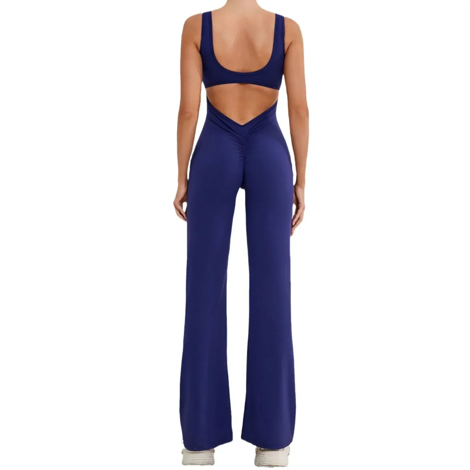 

Seamless Yoga Jumpsuits Sports Fitness Hollow-out Beauty Back Hip-lifting One-Piece Exercise Workout Gym Tracksuit for Women