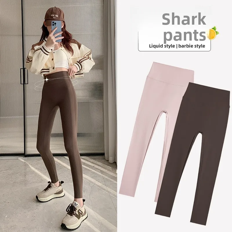 Hoge taille dunne zomer yogabroek dames ark huid strakke pasvorm afslankende strakke legging casual hoge taille bot