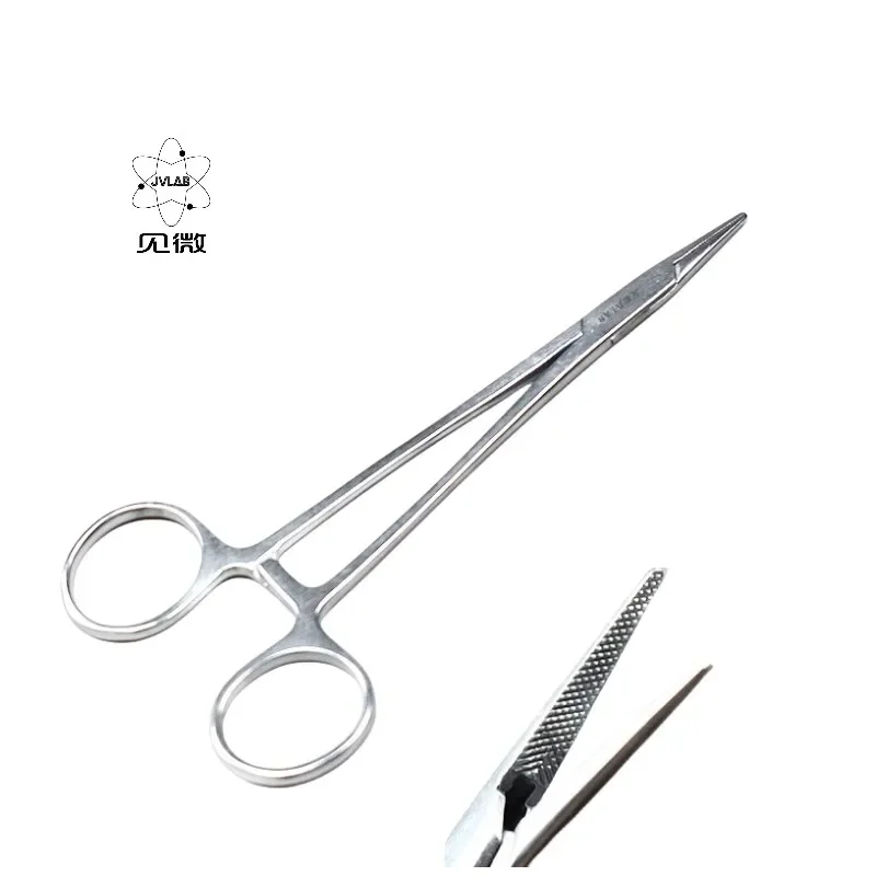 Needle Clamp Holder Stainless Steel Medical Stitching Forceps Surgical Pliers For Holding Suture Needle 18cm