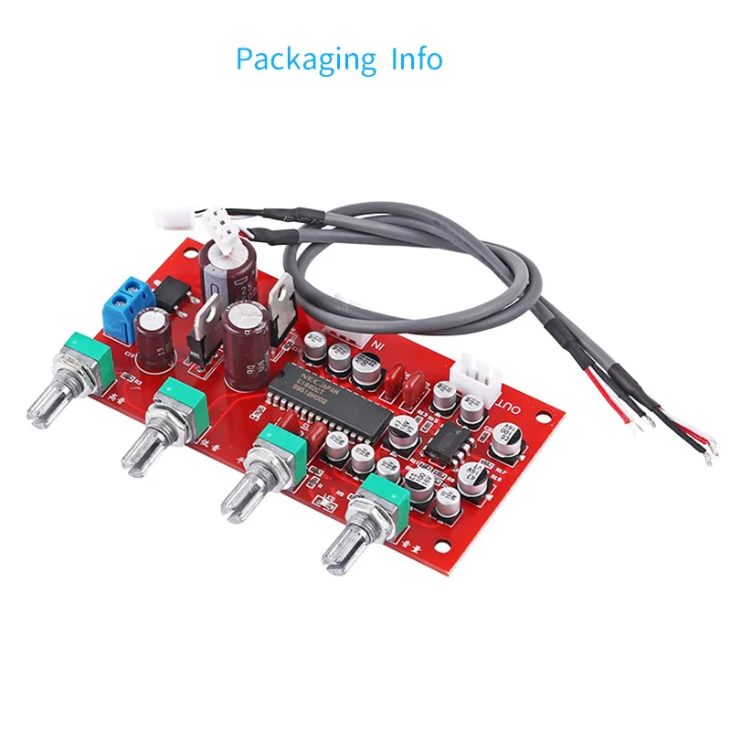 UPC1982CT Audio Preamplifer UPC1982 Tone Control Board NE5532 OP-AMP With Bass Treble Balance Sound Control