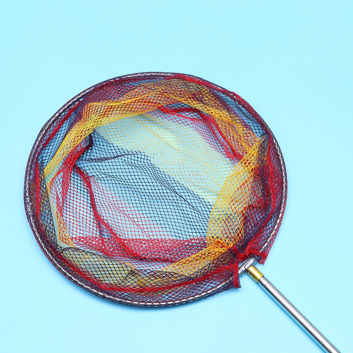 

Stainless Steel Fishing Net Pole 5 Section Flexible Spoon-Net 40Cm Colorful Mesh Durable Easy Carry For Men Women Fishers