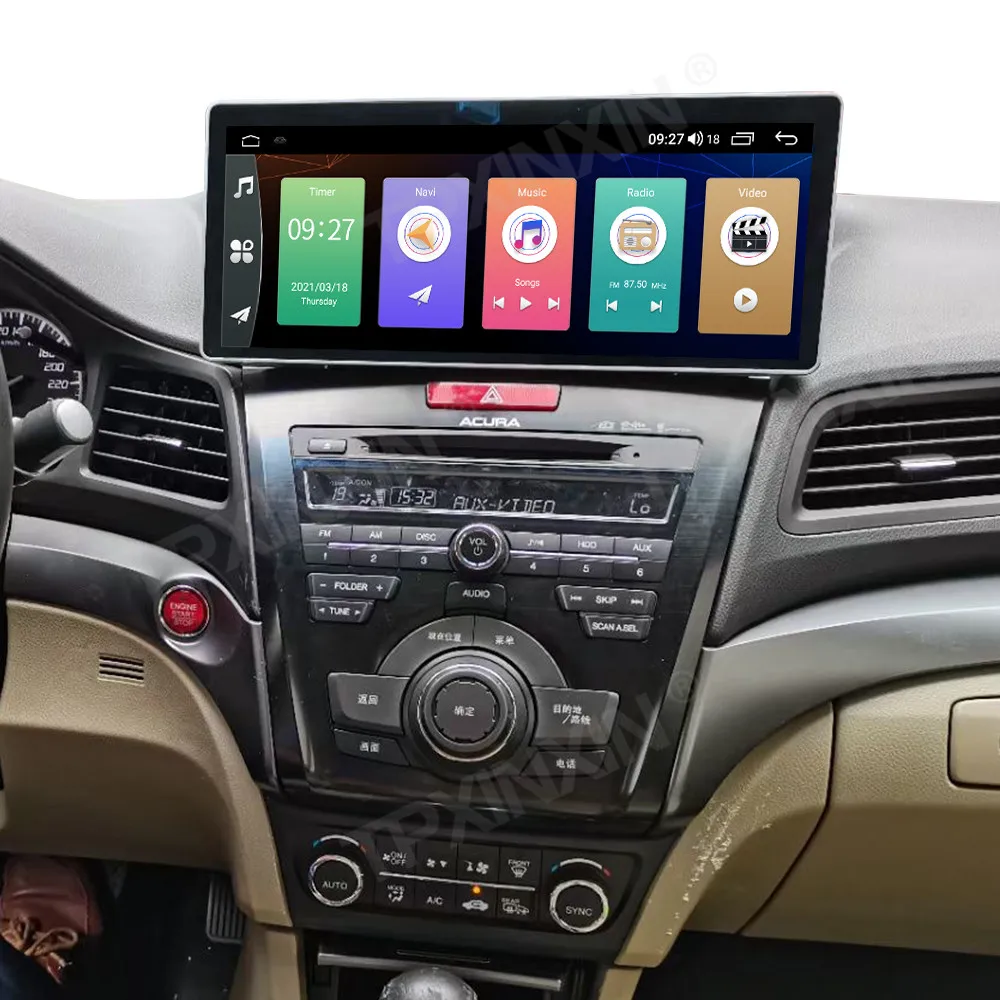 12.3 Inch Touch Screen Android 13 For Honda Acura ILX Car Radio Multimedia Player GPS Navigation CarPlay Head Unit Update 2025
