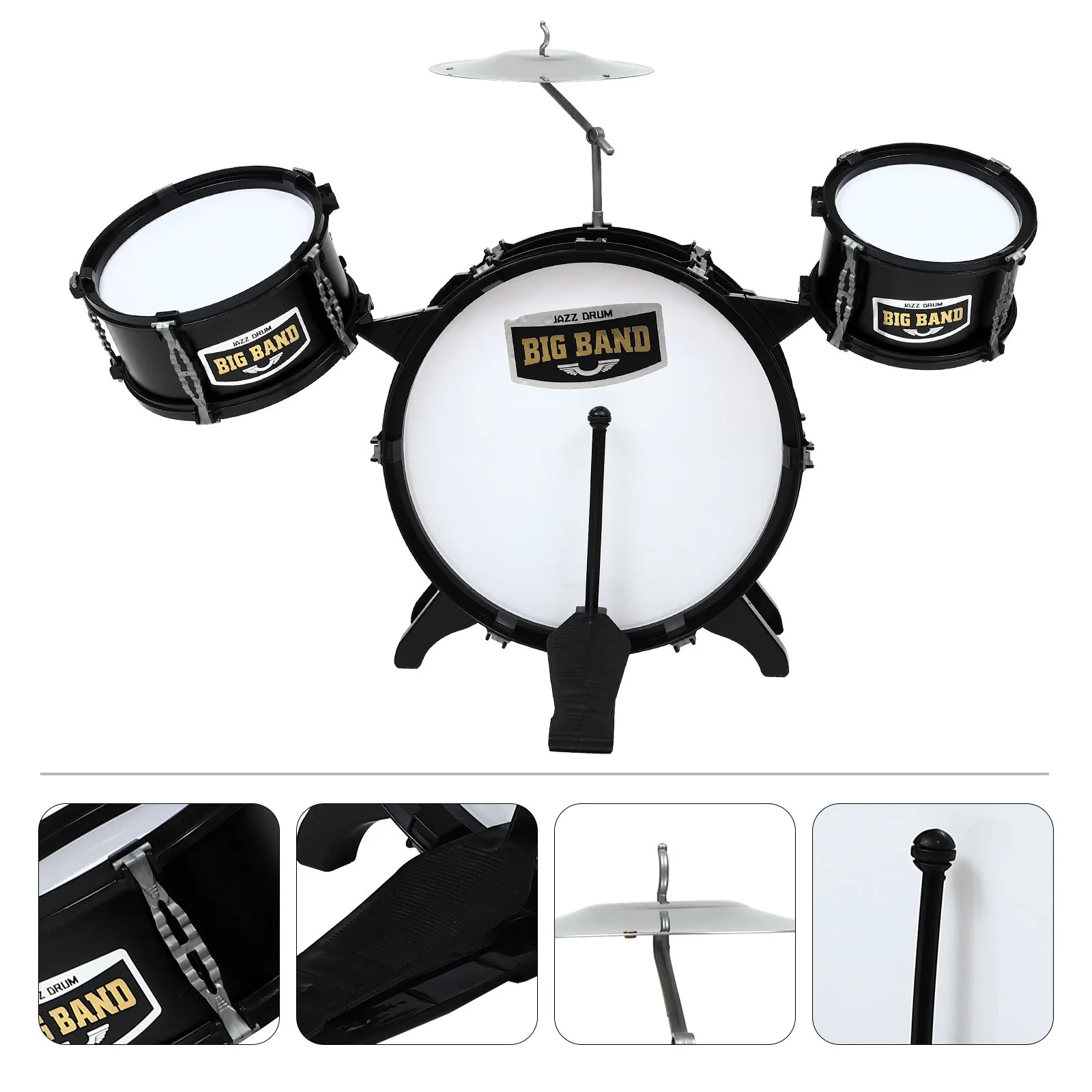 مجموعة واحدة من مجموعة طبول الأطفال، لعبة الموسيقى التعليمية، آمنة وموثوقة، استخدام الطفل، أطلق العنان للإبداع، صوت مصقول ناعم #3