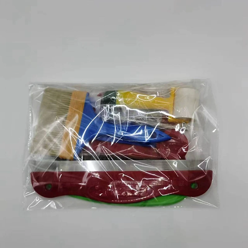 AT02-Scraper Strumento per pellicola Carta da parati Strumento per lisciare Carta da parati Pennello per carta da parati Appeso Adesivo per pittore Kit di strumenti per pittura