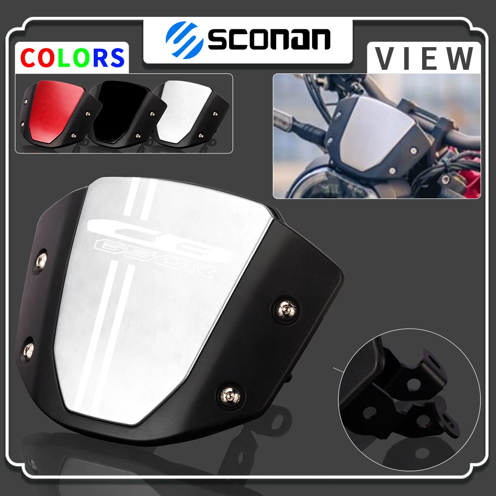 

For CB650R CB650 R CB 650R 2018 2019 2020 2021 Windshield WindScreen Front Screen Wind Deflector Motorcycle Accessories