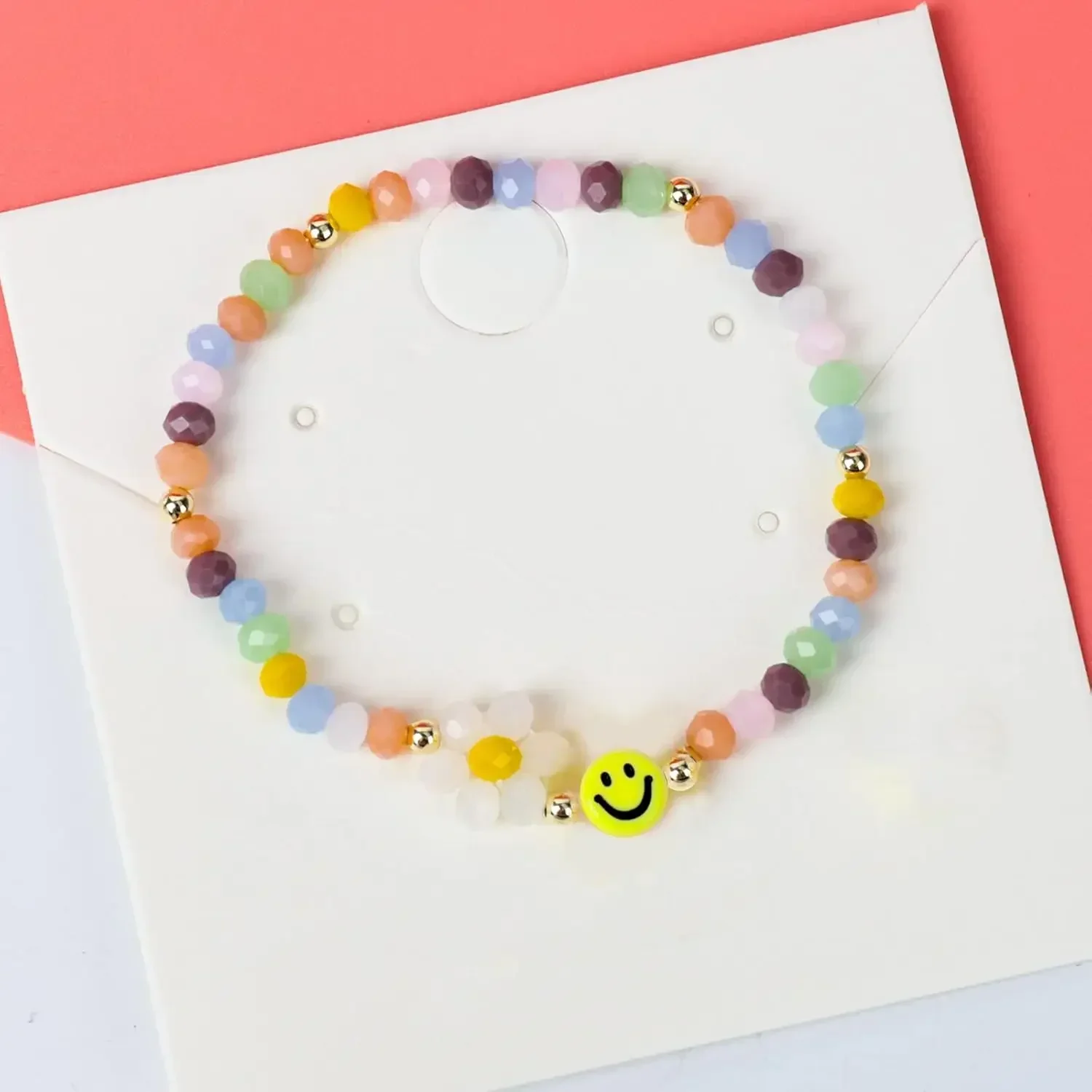 100-500PCS Acrylic Multicolor Smily Face Beads Round Flat Loose Spacer Bead for Jewelry Making DIY Bracelet Earrings Accessories image 4