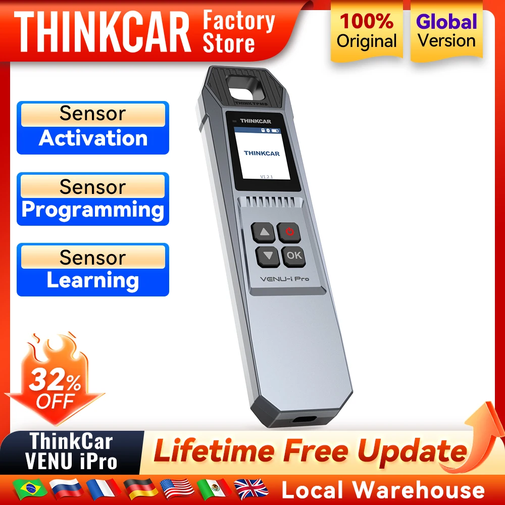 

THINKCAR VENU iPRO Car Tire Pressure Diagnose Tool Automotive TPMS Sensor Programming Learning Activator For ThinkTool Pro 689BT