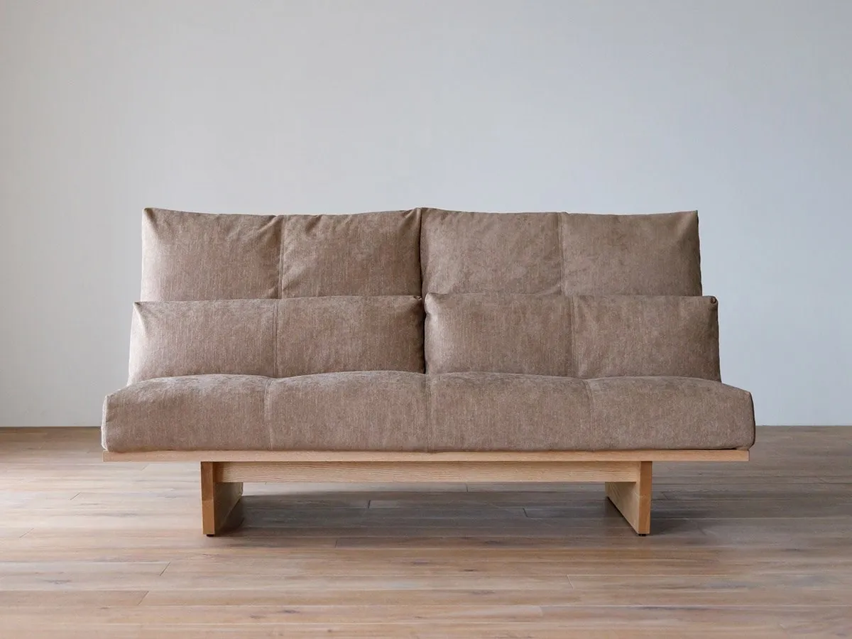 Solid wood bookshelf sofa wabi-sabi wind simple modern living room small apartment art homestay sofa