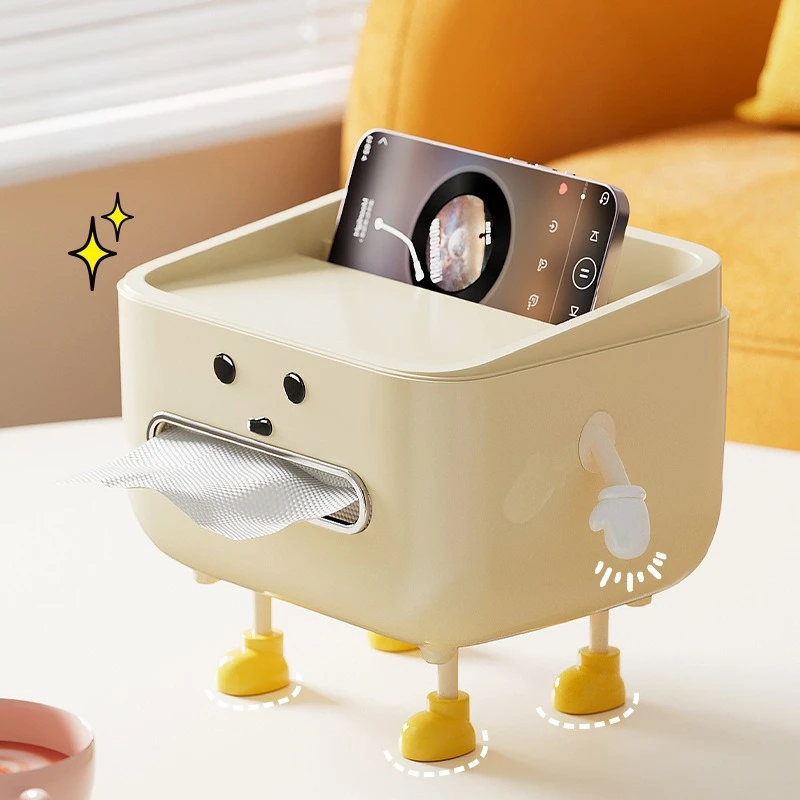 

Desktop Tissue Box Home Living Room Remote Control Miscellaneous Sorting Box Multifunctional Office Dormitory Storage Box