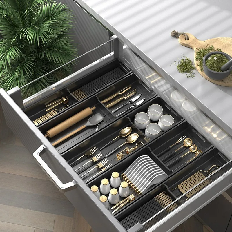 Kitchen Drawer Storage Box, Cutlery Separation Organizer Rack, Chopstick, Fork, Spoon Cabinet, Kitchen Divider Container