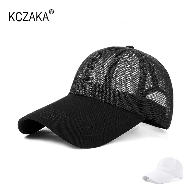 Brand 11cm Long Brim Baseball Caps Men's Solid Mesh Breathable Cap Outdoor Fishing Vistor Sun Hats  Wholesale