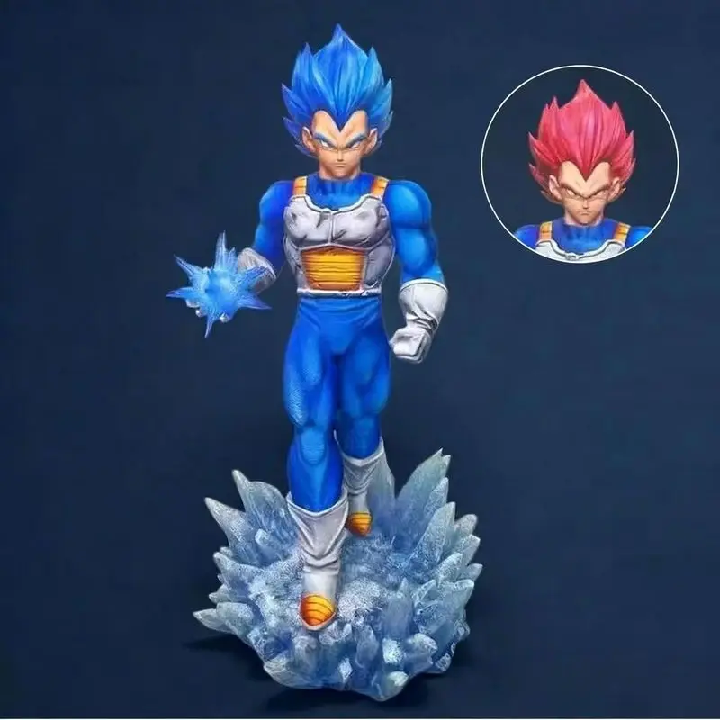 

Фигурка Jj Statue Dragon Ball Z Majin Vegeta, синяя, со светодиодной подставкой, Супер Сайян, коллекционная модель, игрушка, подарок