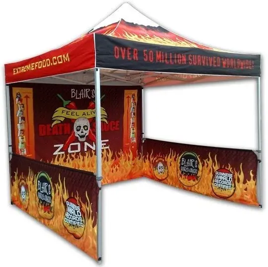 Custom Printing 600D Oxford Cloth Steel Frame Trade Show Tent Promotion Expo Canopy Trade Show Display Tent