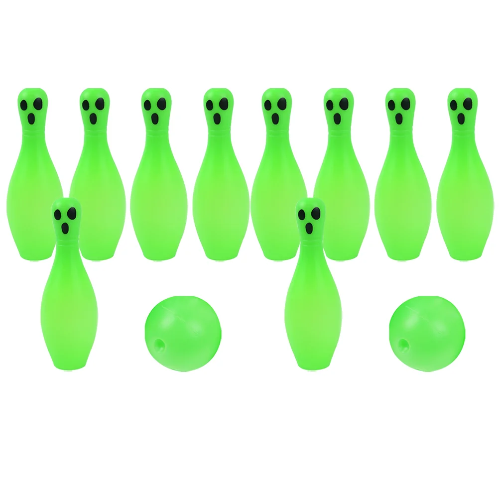 

Luminous Bowling Balls Pin Halloween Glow-in-the-dark Supplies for Party Games Indoor Toys