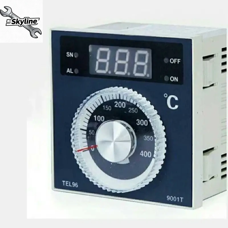 TEL96-9001T Digital Temperature Controller, Electronic Thermostat for Oven/Baking Equipment, AC220V Panel Mount