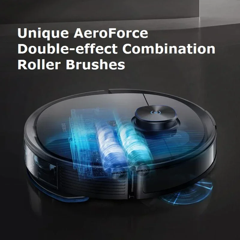 

Original ECOVACS Deebot T9 AIVI Robot Vacuum Cleaner Super Suction 3000Pa Advanced TrueDetect 3D and TrueMapping and App Upgrade