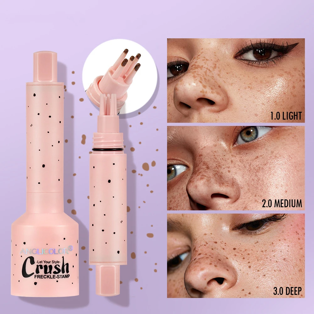 

0724 Face Fake Freckles Pen Waterproof Lifelike Concealer Dot Spot Pen Natural Soft Brown Freckles Pencils Makeup Tool Cosmetics