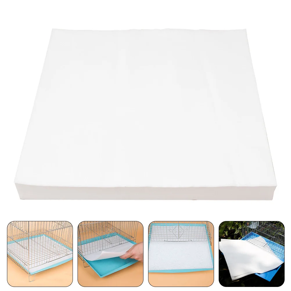 

100 Pcs Bird Cage Paper Cleaning Pad Parrot Liner Pet Supply Puppy Pee Pads Urine Mat Bottom Convenient Accessory