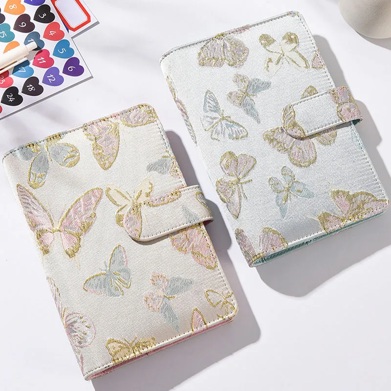 3 Styles A6 Fabric Butterfly Budget Binder, Cash Envelope System with Zipper Pockets, Wholesale Planner - Image 4