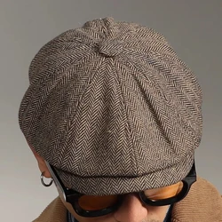 Vintage Men Casual Newsboy Hat Spring Summer Retro Beret Hat Wild Casual Hats Unisex Octagonal Cap Fashion Hip Hop Caps Gorras