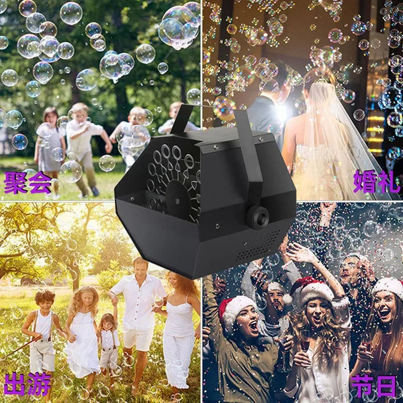 เครื่องเป่าฟองอากาศเครื่องเป่าฟองอัตโนมัติพร้อมรีโมทควบคุมสำหรับงานแต่งงานงานเลี้ยงเทศกาลเวทีใหม่