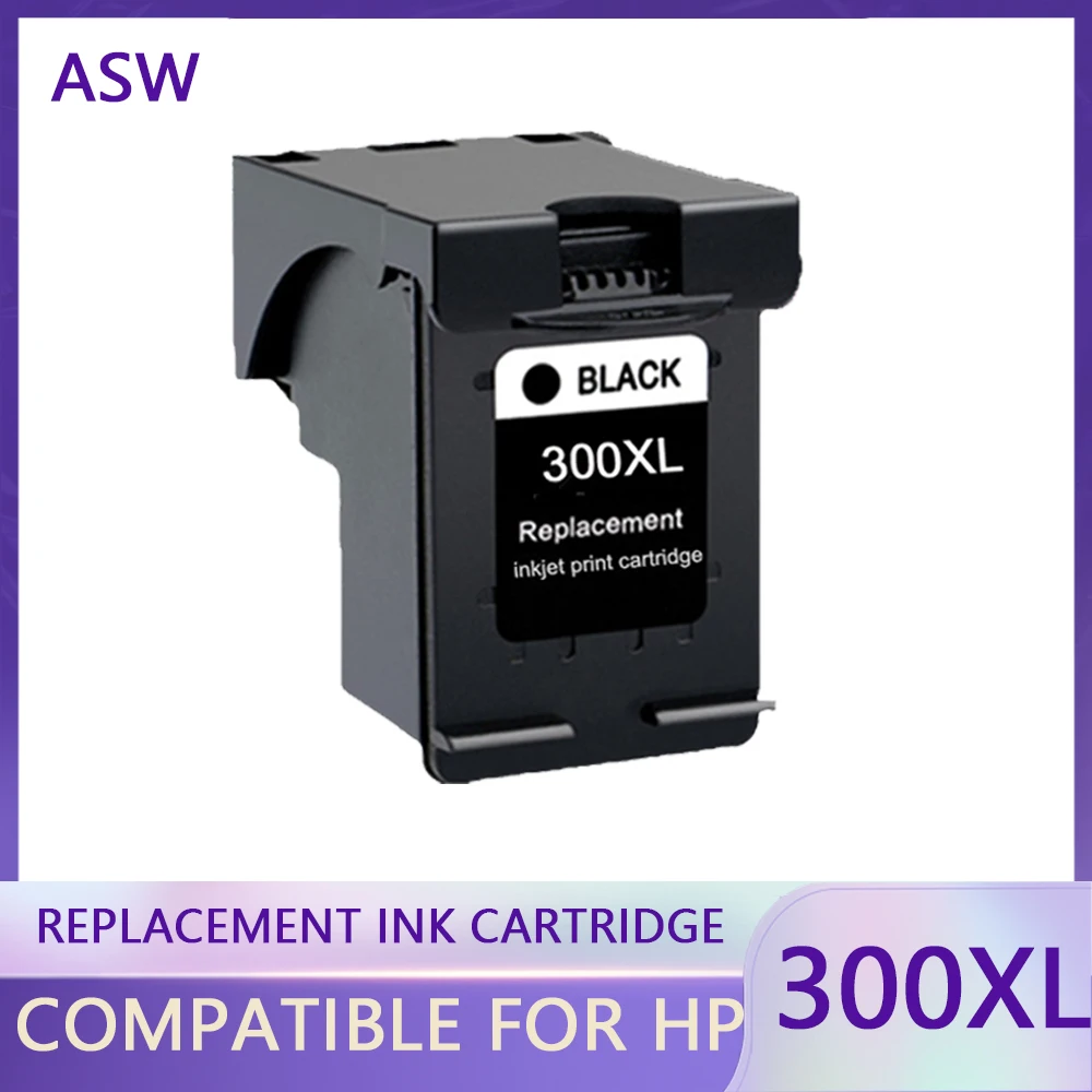 

ASW Refill Black 300XL Cartridge Replacement for HP 300 XL For HP300 Ink Cartridge Deskjet D1660 D2560 D2660 D5560 F2420 F2480