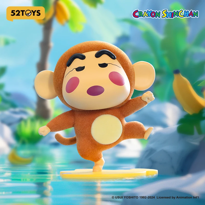 Caixa cega de Crayon Shinchan para fãs de anime, caixa aleatória, animal ChaCha, caixa aleatória, decoração desktop, presente para fãs de anime, 52 BRINQUEDOS