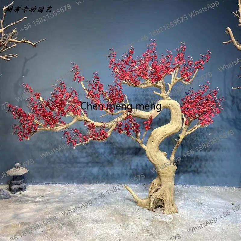 Simulation welcome pine, fake tree, large cedar, Arhat, beauty pine shopping mall hotel bonsai decorative modeling customization