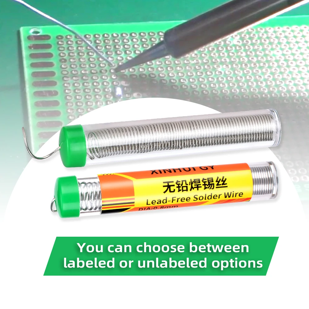 ポータブルロジンコアはんだごてバッテリー修理ツール、鉛フリー、ワイヤー、はんだペン、0.8mm、1mm