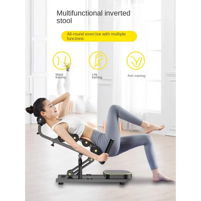 Inversion Table Home Magic Device Yoga Inverted Stool Stretch Inverted Hanging Machine Aid Inverted Chair Small Fitness