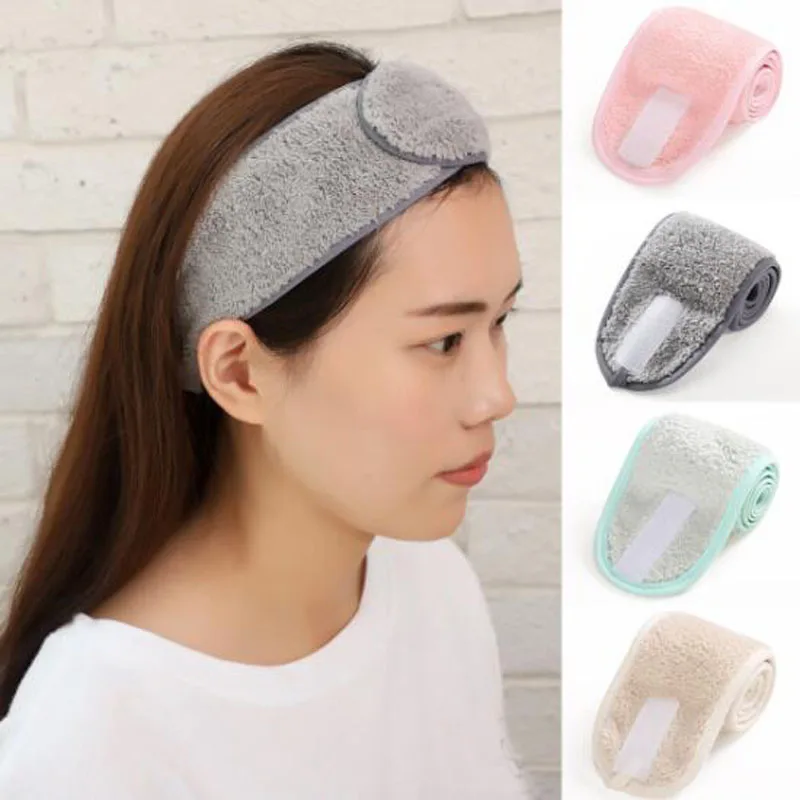 Adjustable Yoga Women Facial Toweling Bath Hairband Cosmetic Wrap Tiara Turban Face Wash Makeup Headbands SPA Salon Accessories