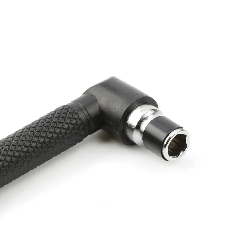 Image 7: Embout de tournevis hexagonal 1/4 de type L 90 °   clé à double extrémité noire 6,35 mm