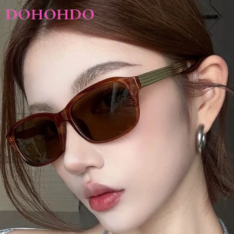 

DOHOHDO New Fashion Square Driver Sunglasses Men Vintage Shades Male Sun Glasses Brand Design Mirror Retro Oculos De Sol UV400