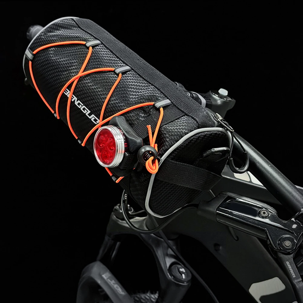 2.5L حقيبة مقود الدراجة سعة كبيرة إطار دراجة حقيبة بسلال عاكسة حقيبة كتف محمولة لركوب الدراجات في الهواء الطلق