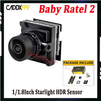 Caddx Baby Ratel 2 FPV Analog Camera with 1/1.8Inch Starlight HDR Sensor 165° FOV 1200TVL Low Latency Day and Night for RC Drone